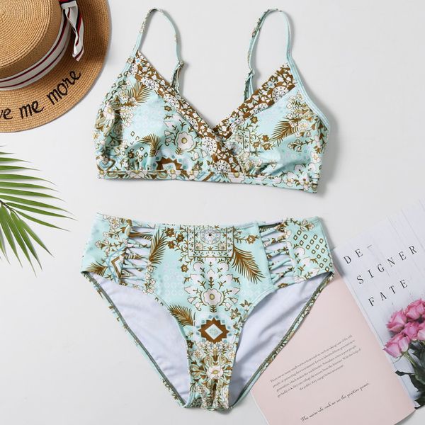 

bathing suit cut out bikini green swimwear women 2020 new swimsuit brazilian bikini beach wear biquini maillot de bain, White;black