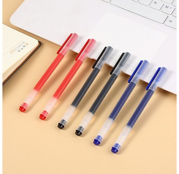 

giant writing gel pens 0.5mm bullet head black red blue student business office signature carbon pen wholesale spot