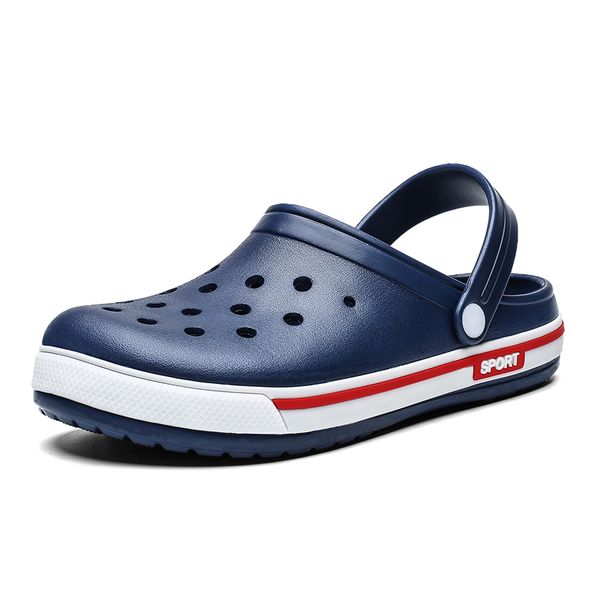 

hole shoes male men sandals new hombre sandles mens sandals men summer shoes slippers, Black