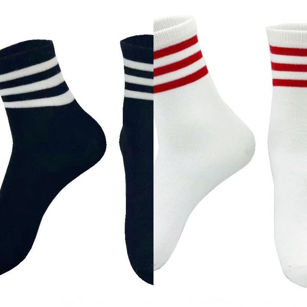 

jn7xn black and white blue striped primary school students' men's bicycle cotton socks and women's cotton socks breathable de