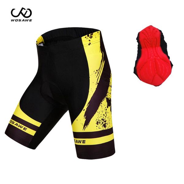 

wosawe summer bicycle shorts men shockproof breathable slim fit shorts road bicycle race cycling with paddeds