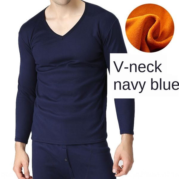 

мужской пухлый плюс костюм комплект теплого бархата утолщенного вельвет мягкого v-образный вырез теплого костюма, Black;brown