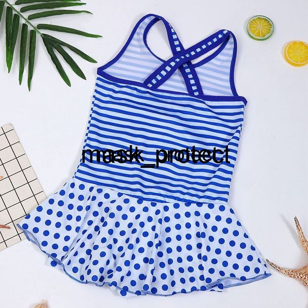 

2019 new girls korean one-piece children's student swimsuit, White;black