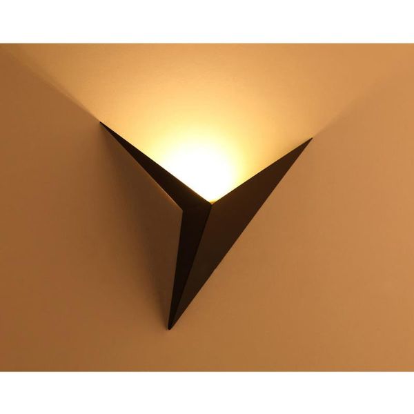 

wall lamp creative triangle led 3w home decoration bedroom bedside ac85-265v iron light for makeup mirror