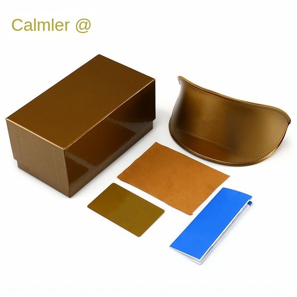 

gujia original case case optical glasses box fashion leather glasses box, Blue