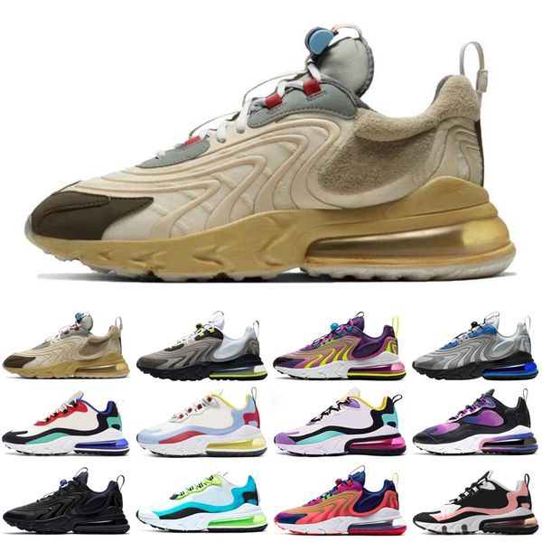 

270 react eng 270s travis scott men women running shoes neon triple bauhuas mens trainers sports sneakers runners size 36-45