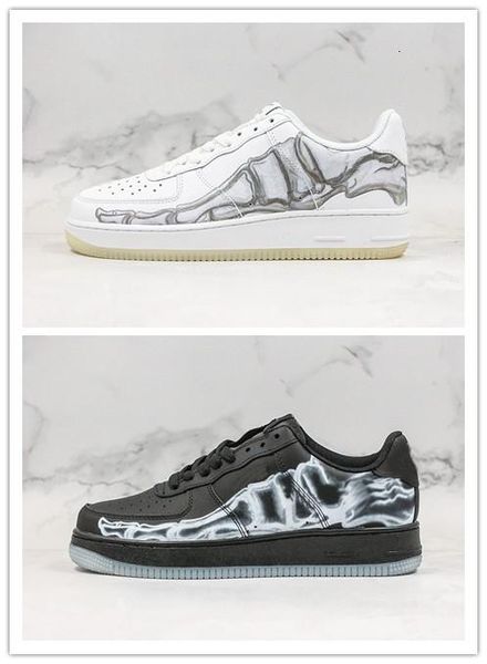 

new halloween basketball shoes bone designer mens women shoes white black athletic trainers sports sneakers 36-45