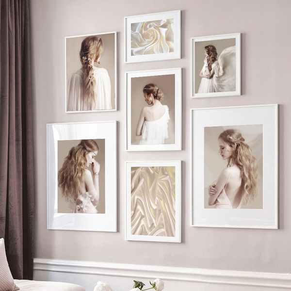 

wall art canvas painting silk flowers angel girl figure painting nordic posters and prints wall pictures for living room decor