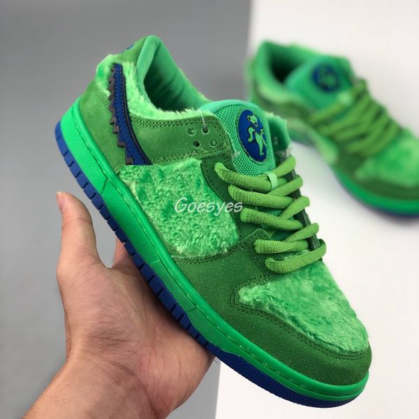 

new sb dunk low grateful dead bears orange yellow green three bear pack dunks mens shoes blue fury skateboarding sneakers size 36-45