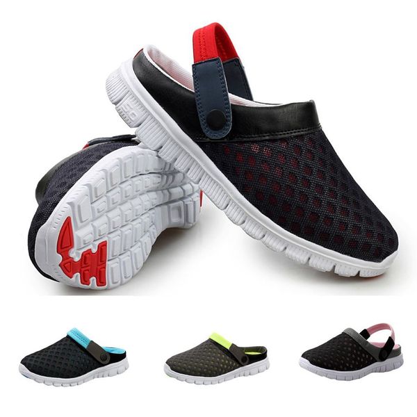 

men women casual shoes couple beach sandal mesh breathable flip flops shoes