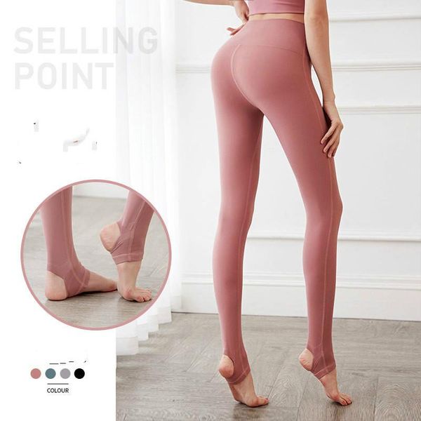 

fashion high waist casual elastic yoga pants leggings female peach fitness yoga suit naked feeling no awkward line foot jm20072201, White;red