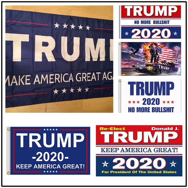 

factory dropshipping 90*150cm trump 2020 election flags keep america great flag double side printed decor banner for president usa c0901