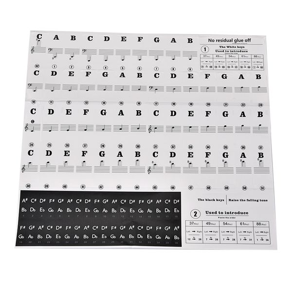 

piano stickers piano note keyboard sticker electronic keyboard decal