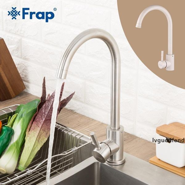 

frap stainless steel kitchen faucet & cold water 360 rotate oatmeal mixer faucet for kitchen torneira cozinha y40107/-1 t200423