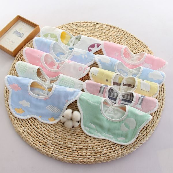 

pure cotton 360 rotating gauze petal bib baby products cotton batch baby bib 360 rotating batch