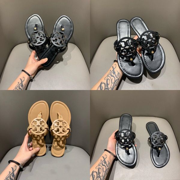 

waikol womens sandals summer beach flip flops lady slippers#617, Black