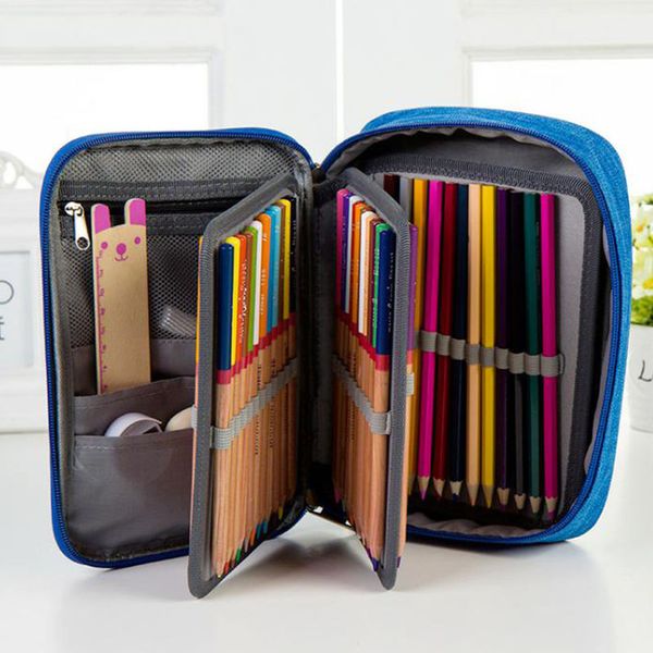 

storage bags school pencil cases for girls boy pencilcase 72 holes pen box penalty multifunction bag case pouch stationery kit