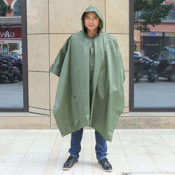 

new outdoor bionic thickened camouflage pvc jumpsuit cloak body clothes body clothes cloak yiwu