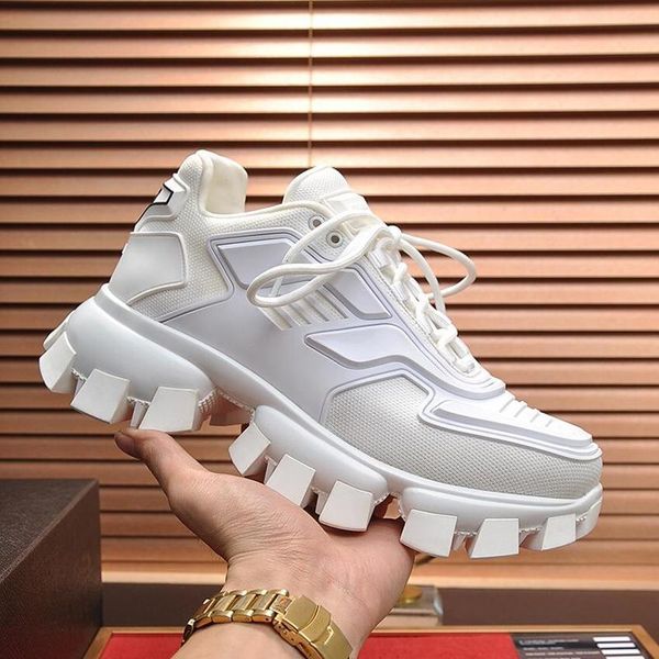 

mens shoes fashion style comfortable footwears cloudbust thunder knit sneakers sports lace -up plus size vintage men shoes scarpe da uomo, Black