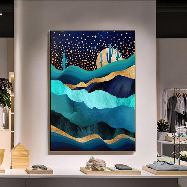 

Nordic Style Amazing World Landscape Canvas Painting Home Decor Wall Art for Living Room Home Decor (No Frame)