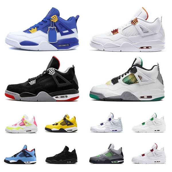 

4 4s men basketball shoes alternate motorsport neon cactus jack black cat cool grey green metallic carnival lemon venom sports sneakers