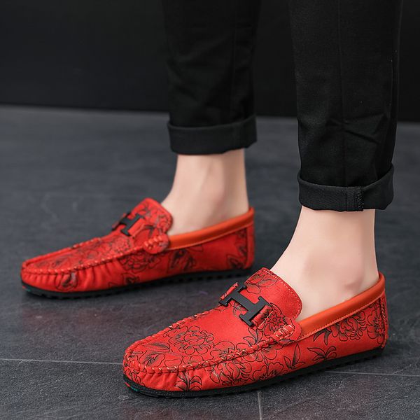 

men's casual shoes sports shoes summer new peas men driving loafers comfortable trendy sneakers outdoors walking, Black