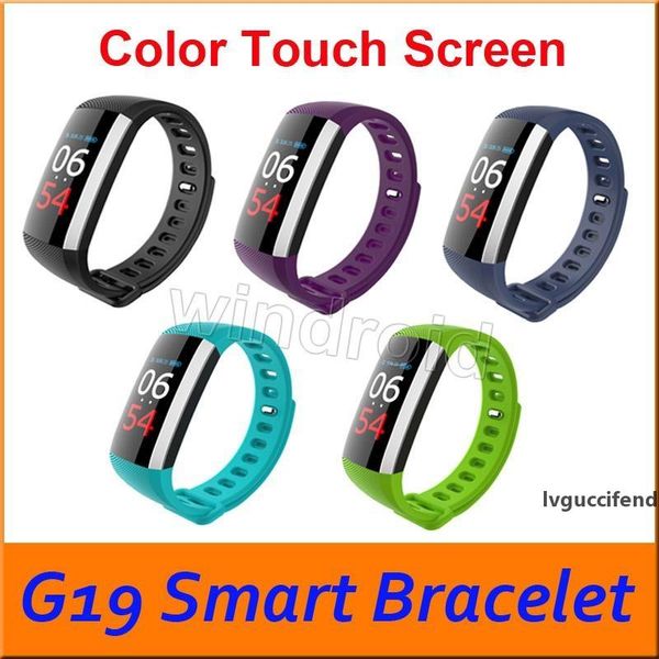 

g19 hembeer fitness bracelet pulsometer smart watch blood pressure fitness watch pulse monitor pedometer fitness tracker 10pcs