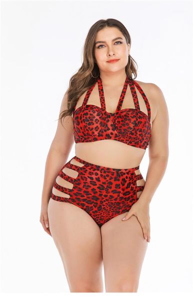 

suits leopard printed bandage style swimwear womens designer clothing summer womens designer plus size 4xl bikini, White;black