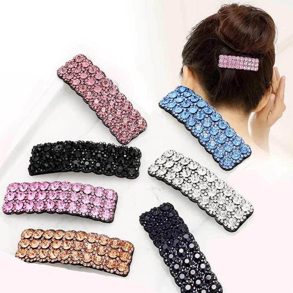 

fashion rhinestone women hair clips diamond girls designer hair clips hair accessories for women bb clip kids barrettes, Slivery;white