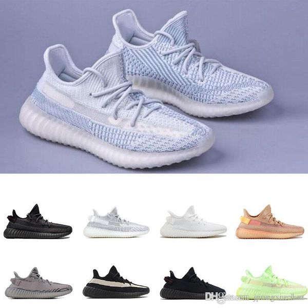 

2020 new arrivel mens running shoes citrin cloud white black static reflective cream clay zebra womens sports sneakers trainers