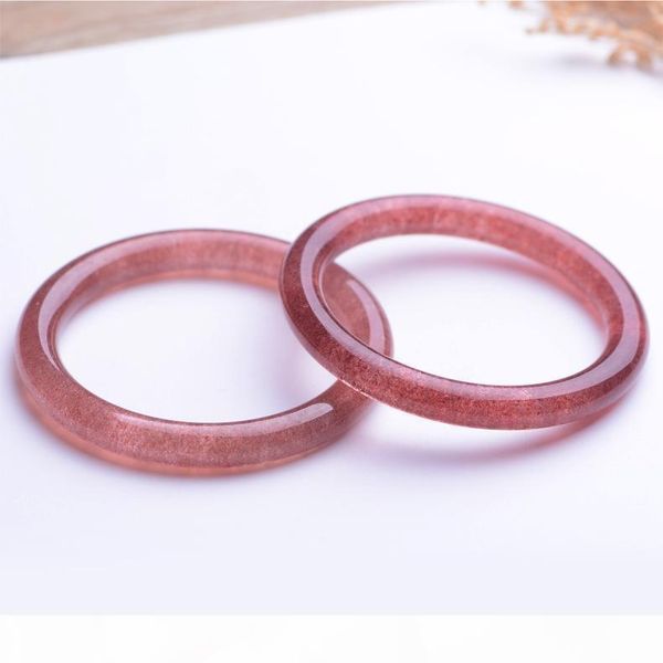 

natural strawberry crystal bracelets lucky for women jewelry, Black