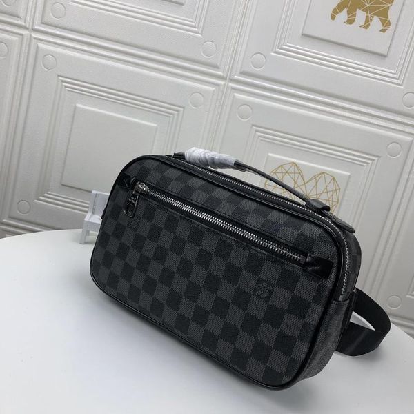 

drop ship mens vintage designer chest pack belt bag crossbody bag zipper shoulder bags totes men chest bags with origin box