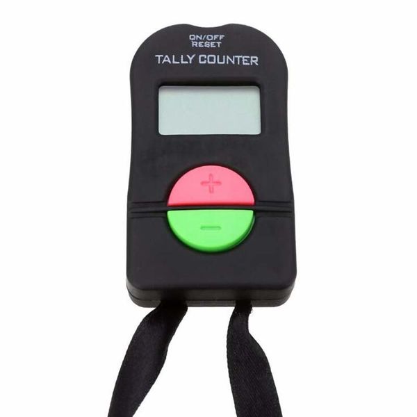 Contatore da golf digitale da 200 pezzi Clicker manuale elettronico Clicker da palestra Sicurezza da corsa Clicker su giù Tracolla