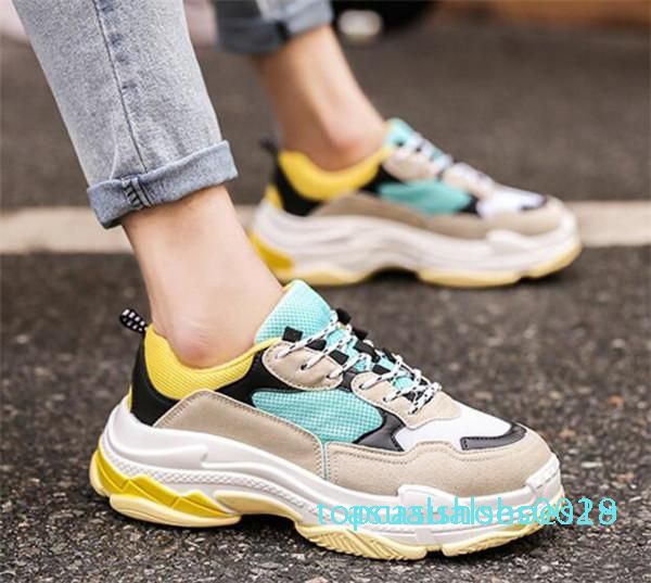 

1нью дешевы 209 прибытие sneaker сочетание подошвы женщин людей ботинки платформы top quality sports повседневный замша обуви хип-хоп кроссо, Black