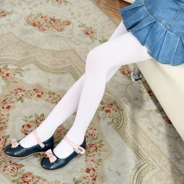 

ta8m5 girls' jumpsuit socks children's white dance socks female middle school children's stockings jumpsuit pantyhose pantyho, Blue