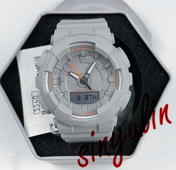 

gma black pink shock women's sport watches lovely girls waterproof all functions work fashion g style small dial sport 130 wholesale wa, Slivery;brown