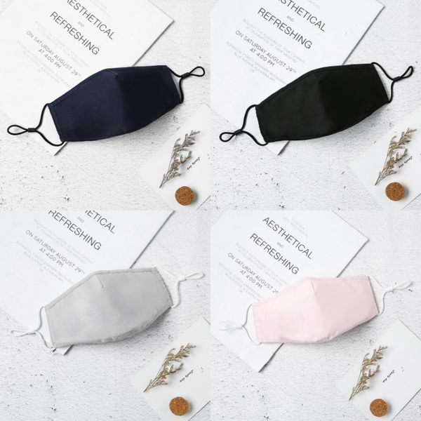 

washable reusable anti dust designer printed mask face mouth cloth opp individual package for cycling camping travel #636#765#817, Black