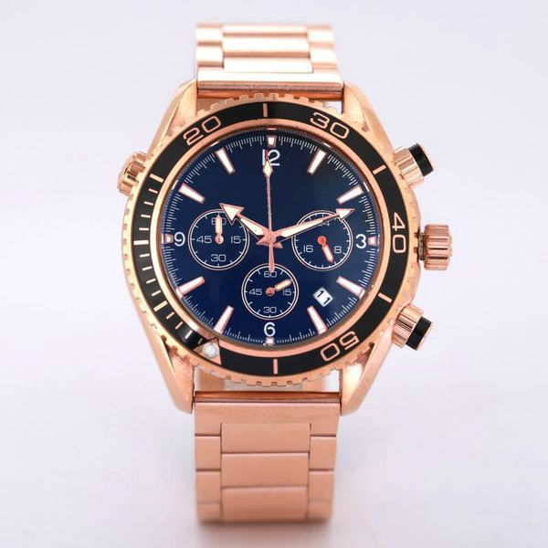 

Quartz Movement Watch Men Watches Full Function Work Dial Stainless Steel Strap Boutique Fashion Watch Birthday Gift Watch