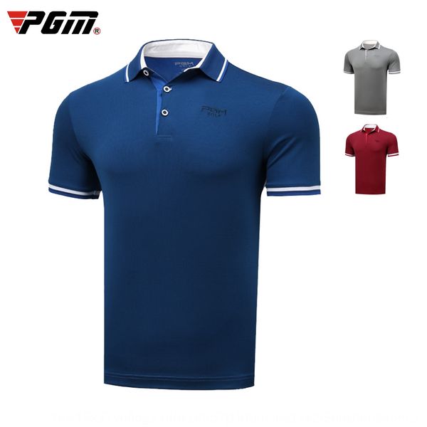 

iicka pgm golf clothing men's short-sleeved summer sports uniform quick-drying breathable pgm golf clothing men's short-sleeved t, Black;red