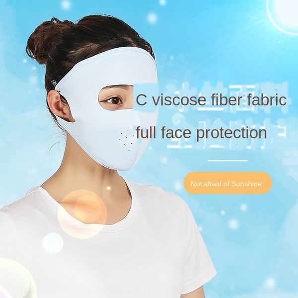 

men's and women's fashion ice silk facial sunscreen mask outdoor folding windproof sand electric riding mask