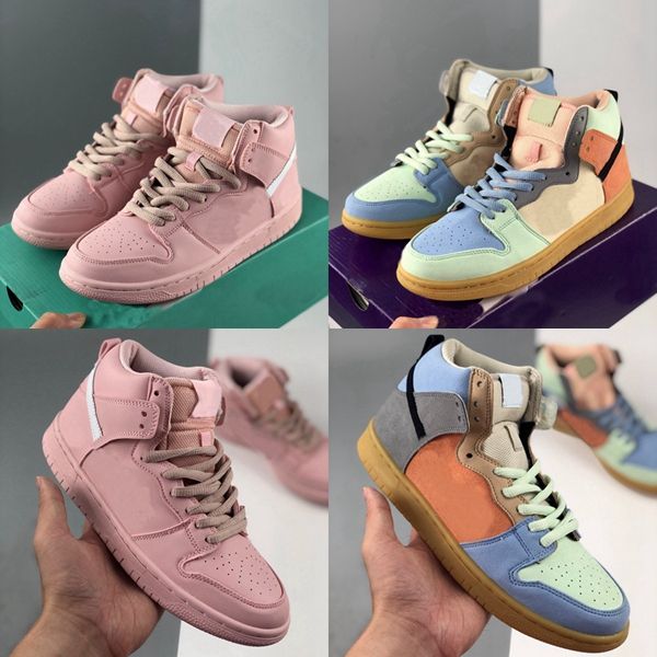 

2020 sb dunk high pro spectrum womens mens running shoes girls pink candy macaron trainers sports sneakers baskets des chaussures schuhe