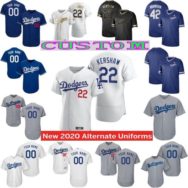 

custom los angeles d 2020 baseball jersey35 cody bellinger mookie betts men women youth any name any number 100% stitched, Blue;black
