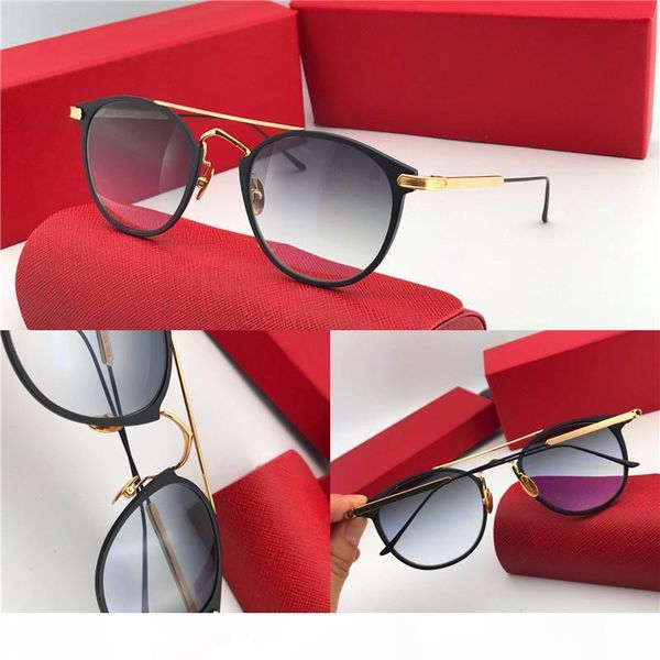 

luxury- new fashion designer sunglasses retro frame popular vintage uv400 lens protection eye classic style 0015, White;black