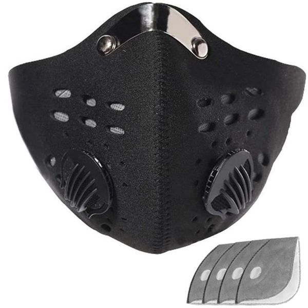 

women's scarf facemask faceshield outdoor driving fashion scarf cotton sunshade neck sunscreen wasbaar mascarilla 2020#y4, Black