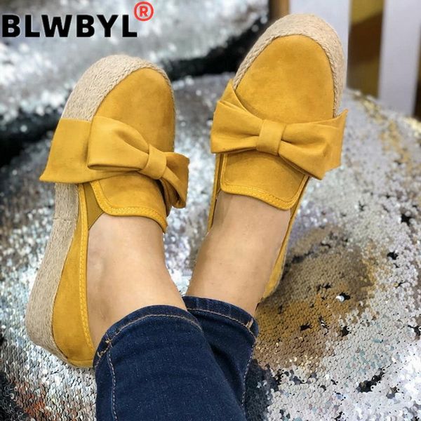 

2020 spring women flats 2020 shoes slip on casual ladies canvas shoes bow thick bottom lazy loafers female espadrilles flat, Black