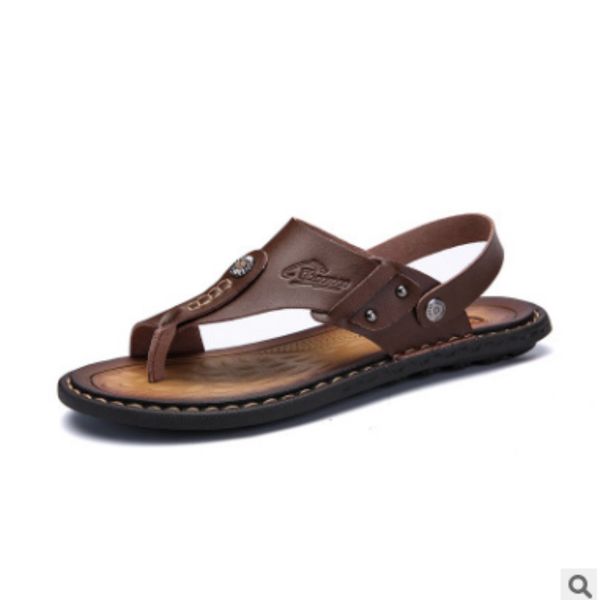 

mens plus size(-16)open toe microfiber two-ways wearing buckle male summer sandals shoes zoris flip flops wide fitting khaki, Black