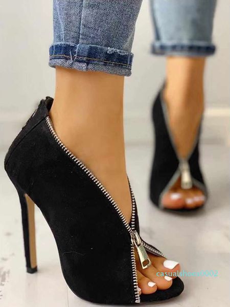 

with box 12cm black v cut peep toe pumps fashion luxury designer women shoes size 35 to 40 c02