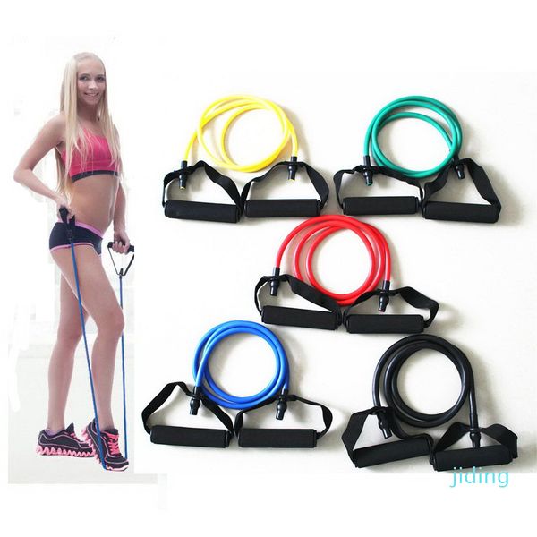 

wholesale-1pcs home workout elastic pull rope arm leg strength training yoga exercise bodybuilding resistance bands fitness expander band