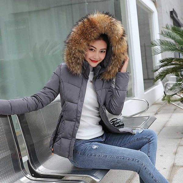 

winter jacket women 2020 fashion women cotton-padded jacket female thickening hair winter coat plus size s-3xxxl, Black