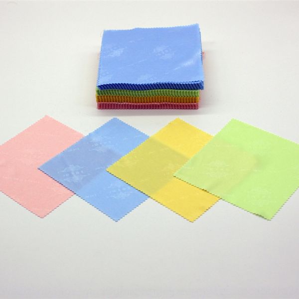 

knitted ultra-fine fiber knitted glasses wiping glasses piano wiping silver cloth dining cloth, Blue